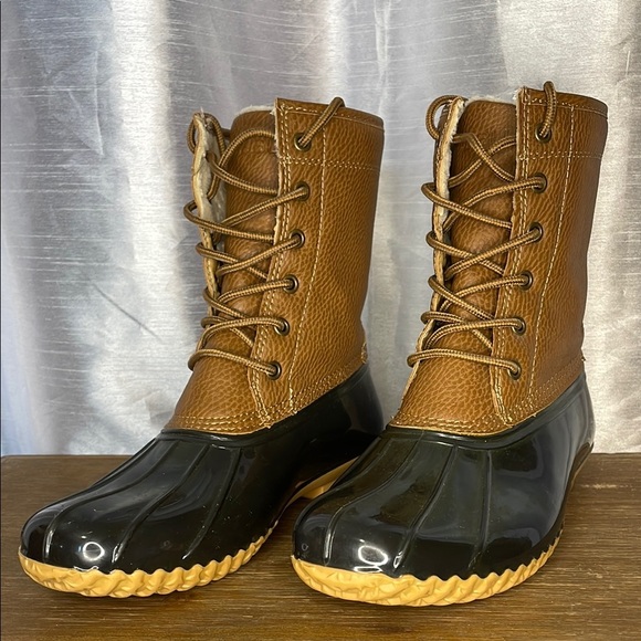 JBU by Jambu Women’s 8M Waterproof Faux Fur Rain Snow Mid Calf Boots - Picture 1 of 7